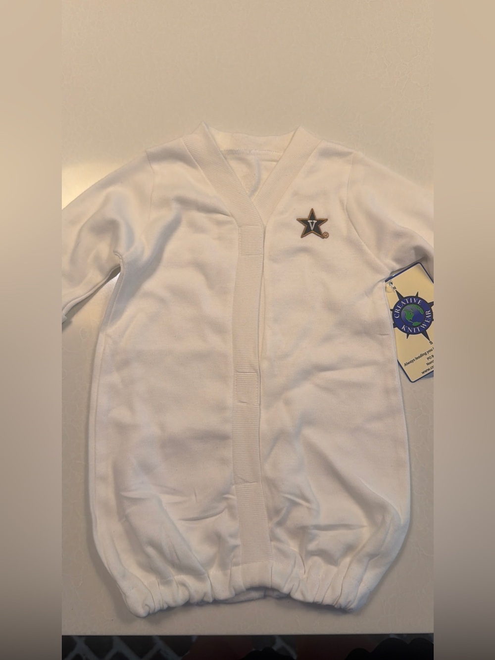 White Vanderbilt Baby Gown! New with tags! 3-6 months!
